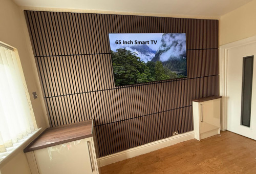 65 Inch Tv-feature wall